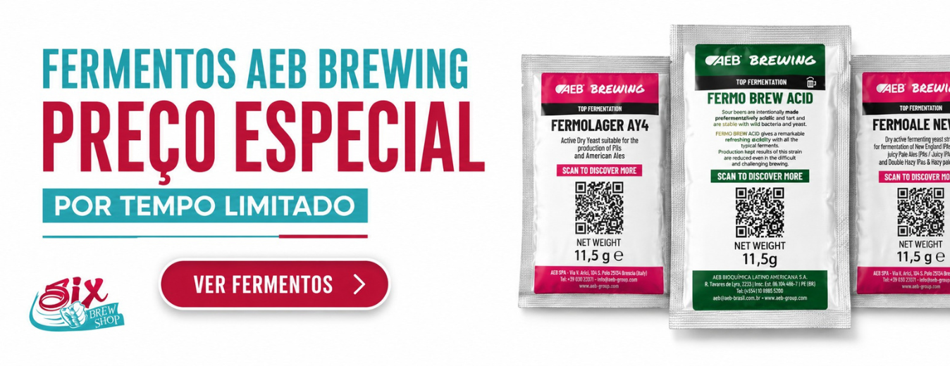 Vitrine de garrafas e copos de cerveja artesanal da Six Brew