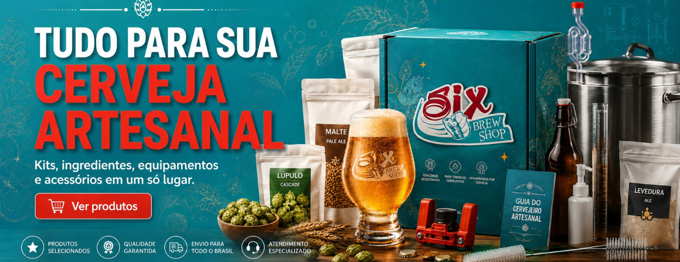 Linha de produtos Six Brew para brassagem caseira